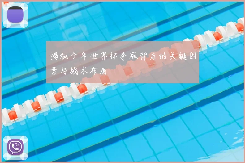 揭秘今年世界杯夺冠背后的关键因素与战术布局